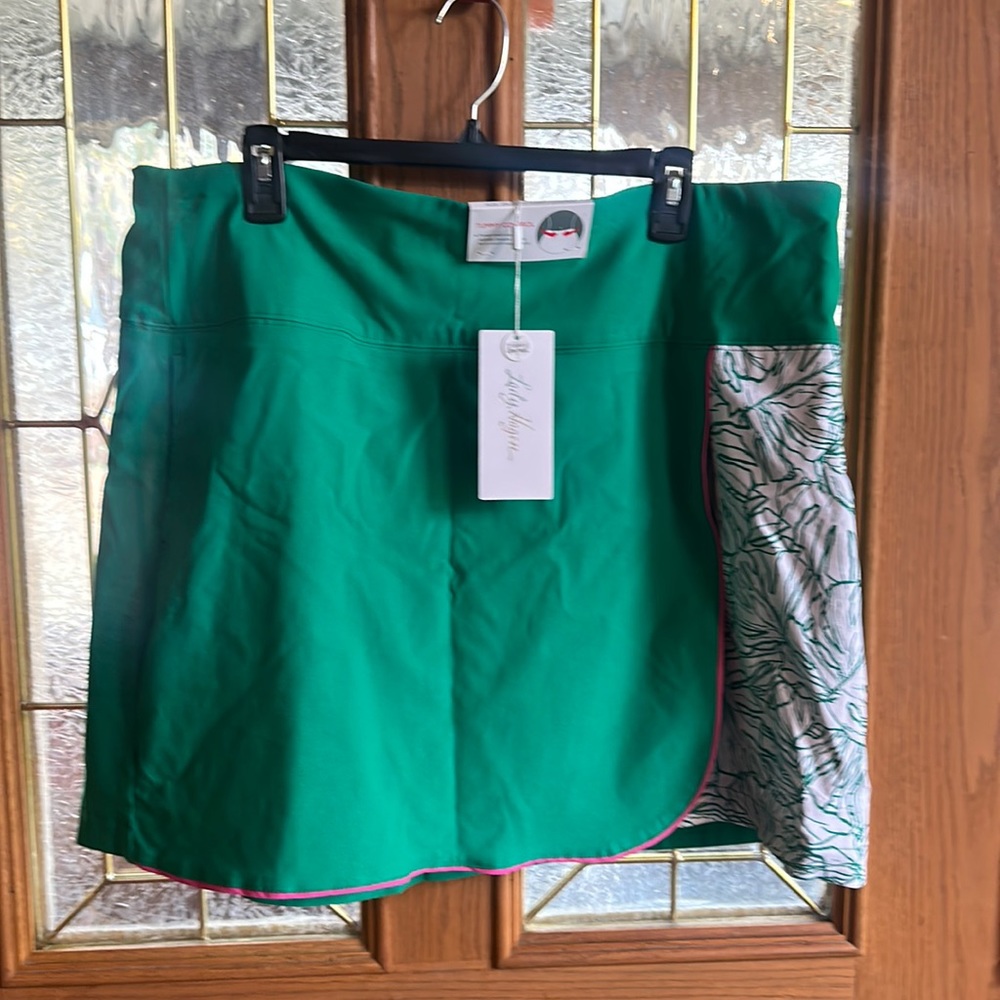 LADY HAGEN PALM WRAP SKORT: GREEN: NEW WITH TAGS: SIZE XXL